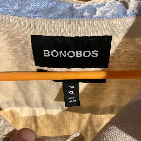 Bonobos Easy Linen Khaki XXL Slim - Picture 2 of 3